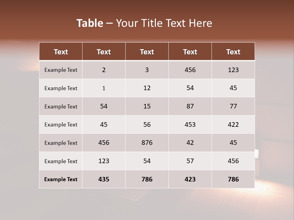 Construction Indoor Step PowerPoint Template