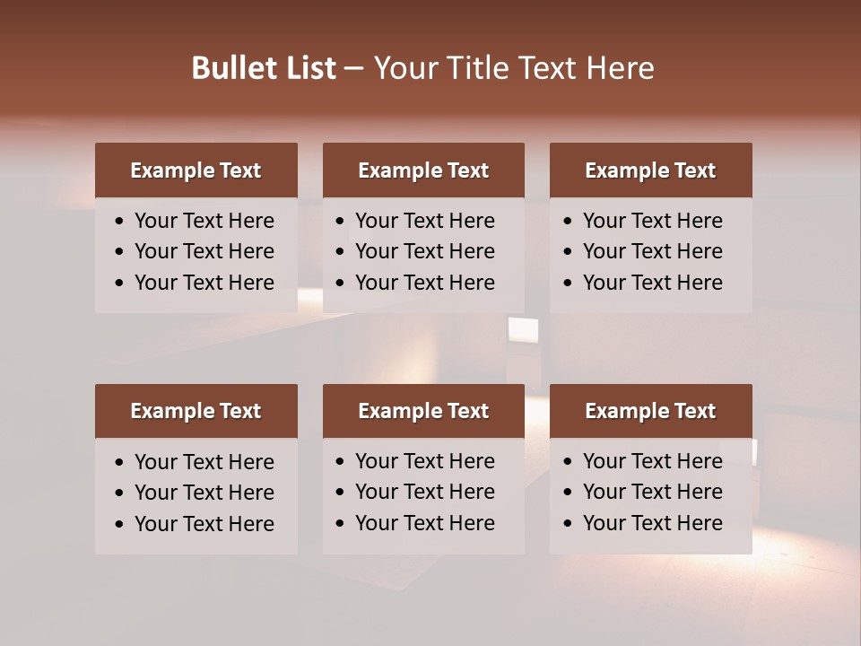 Construction Indoor Step PowerPoint Template