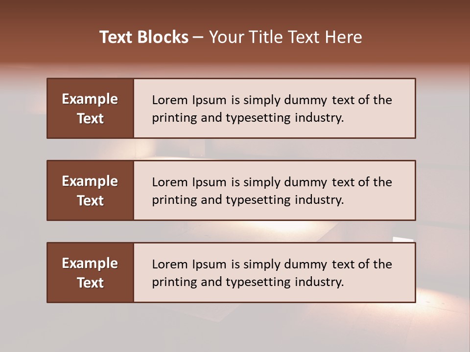 Construction Indoor Step PowerPoint Template