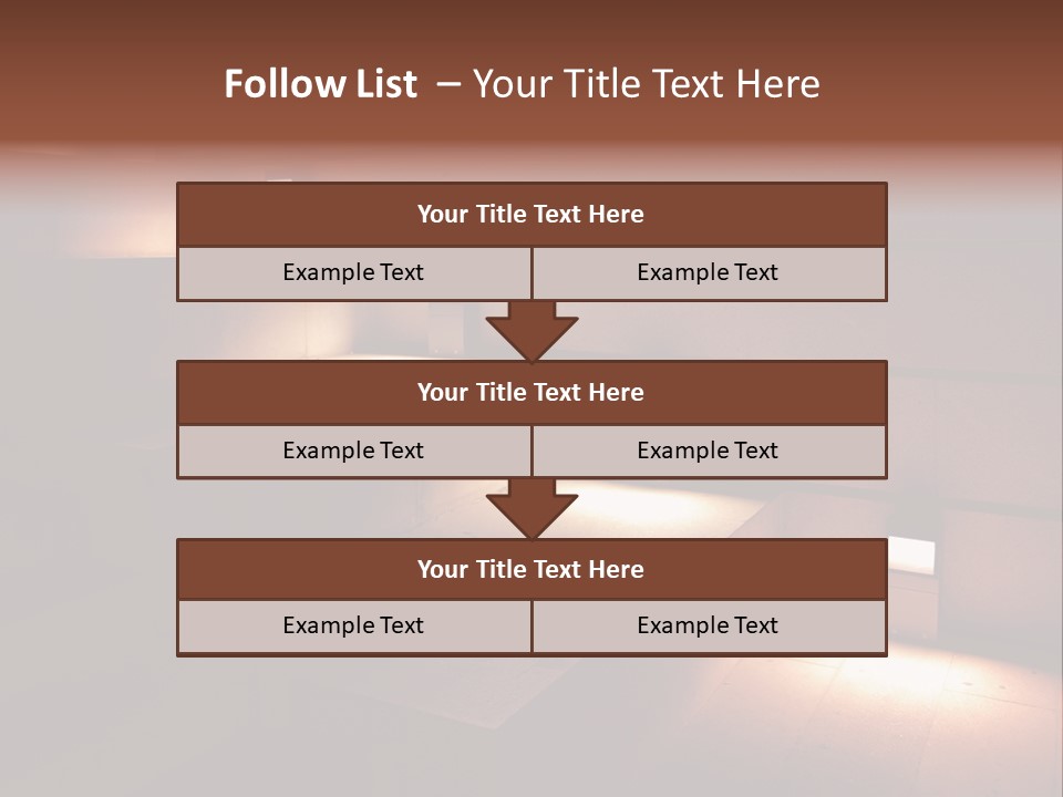 Construction Indoor Step PowerPoint Template