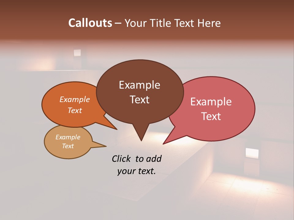 Construction Indoor Step PowerPoint Template