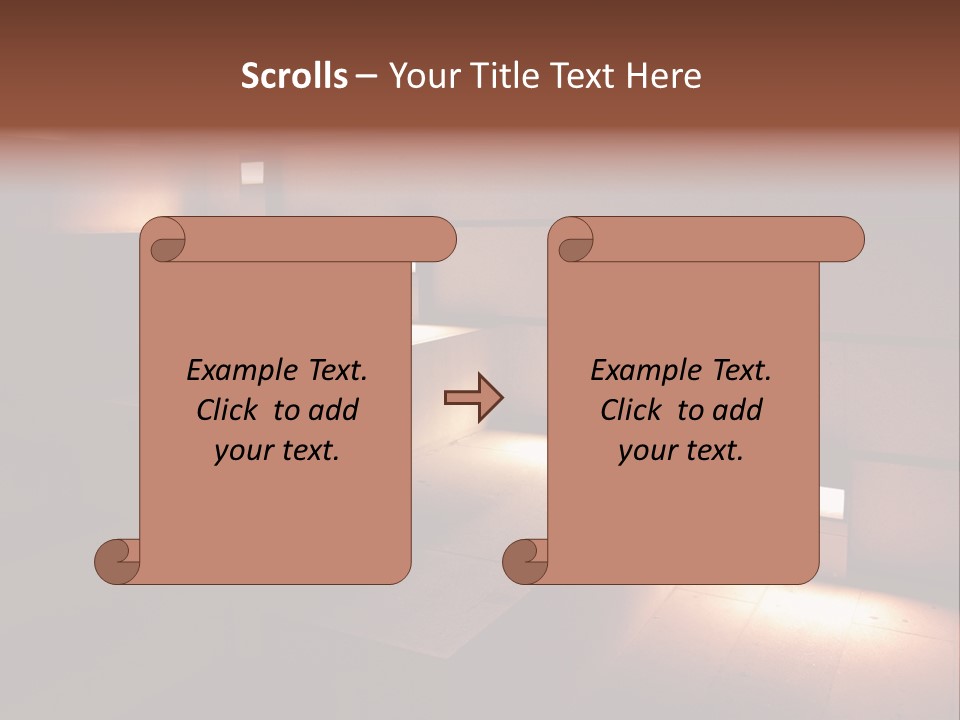 Construction Indoor Step PowerPoint Template