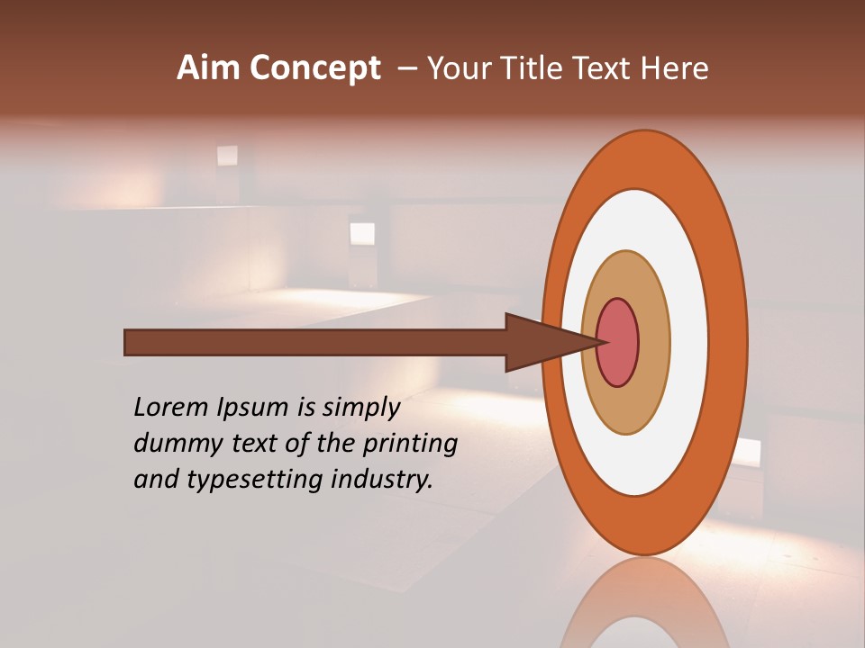 Construction Indoor Step PowerPoint Template