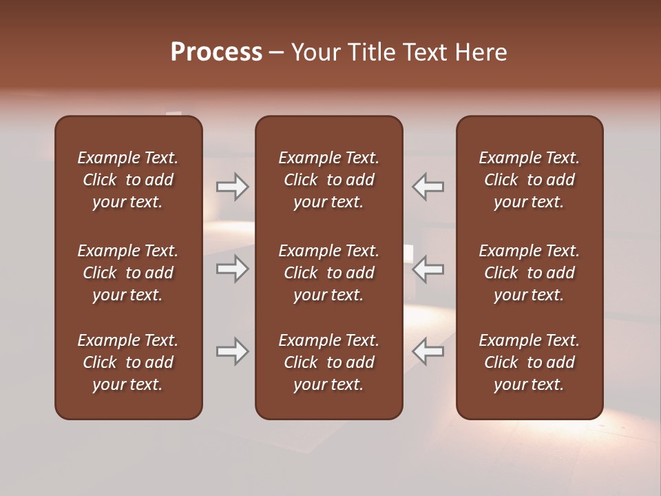 Construction Indoor Step PowerPoint Template