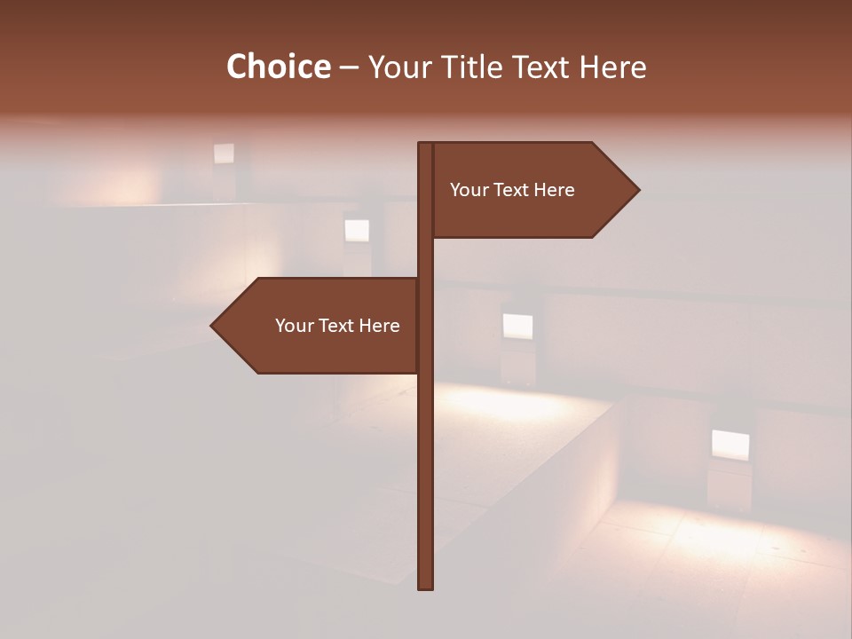 Construction Indoor Step PowerPoint Template
