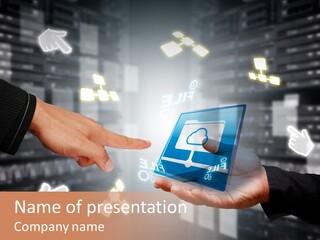 Business Futuristic Center PowerPoint Template