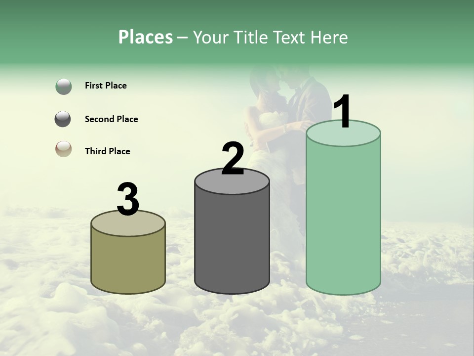 Wedding Waves Lines Young PowerPoint Template