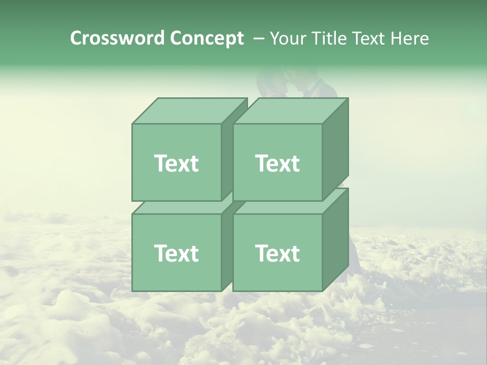 Wedding Waves Lines Young PowerPoint Template