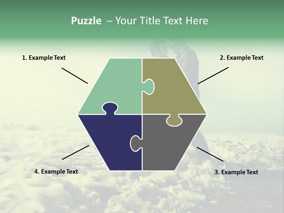 Wedding Waves Lines Young PowerPoint Template