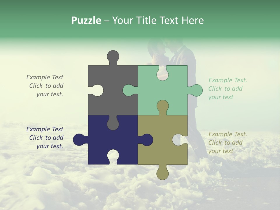 Wedding Waves Lines Young PowerPoint Template