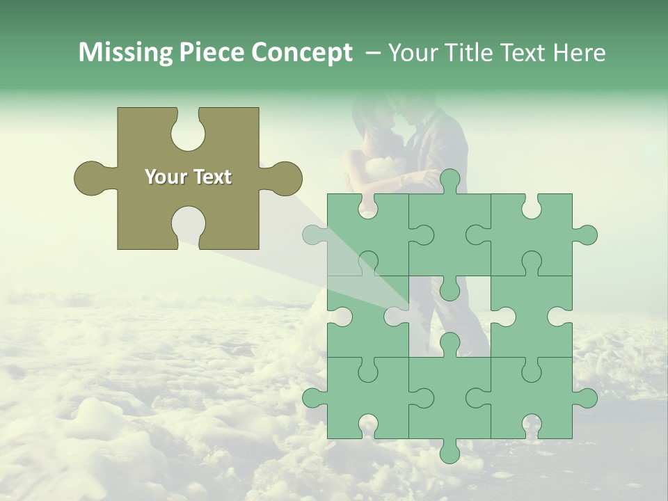 Wedding Waves Lines Young PowerPoint Template