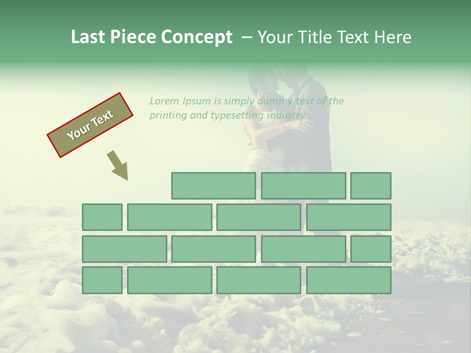 Wedding Waves Lines Young PowerPoint Template