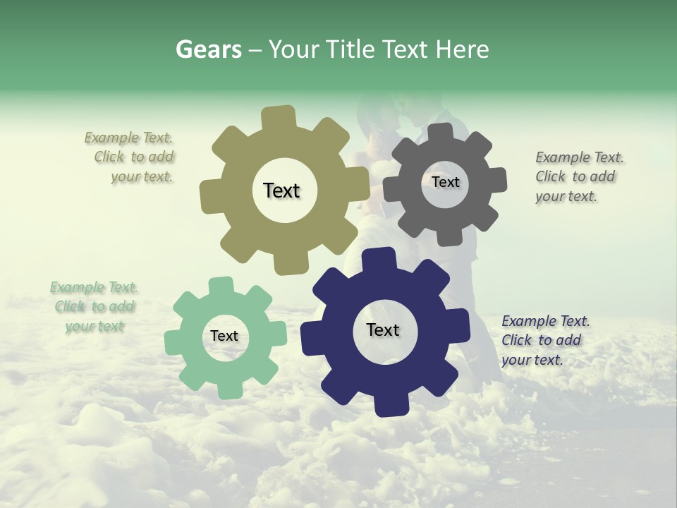 Wedding Waves Lines Young PowerPoint Template