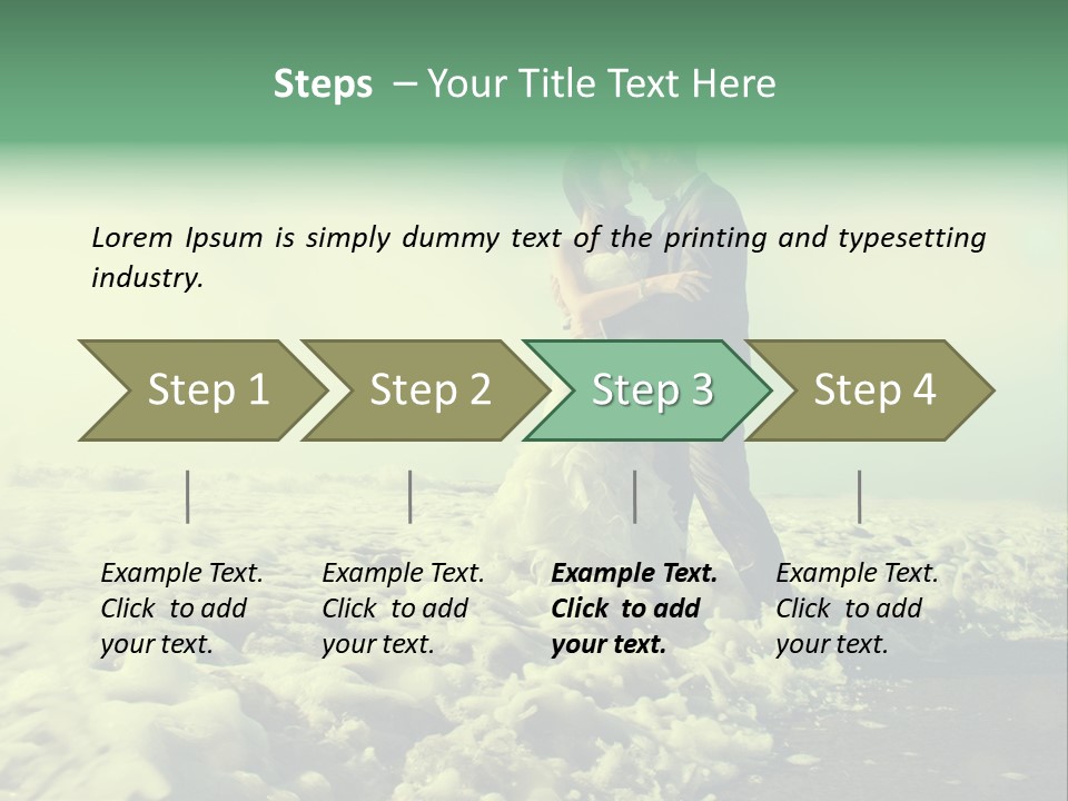 Wedding Waves Lines Young PowerPoint Template