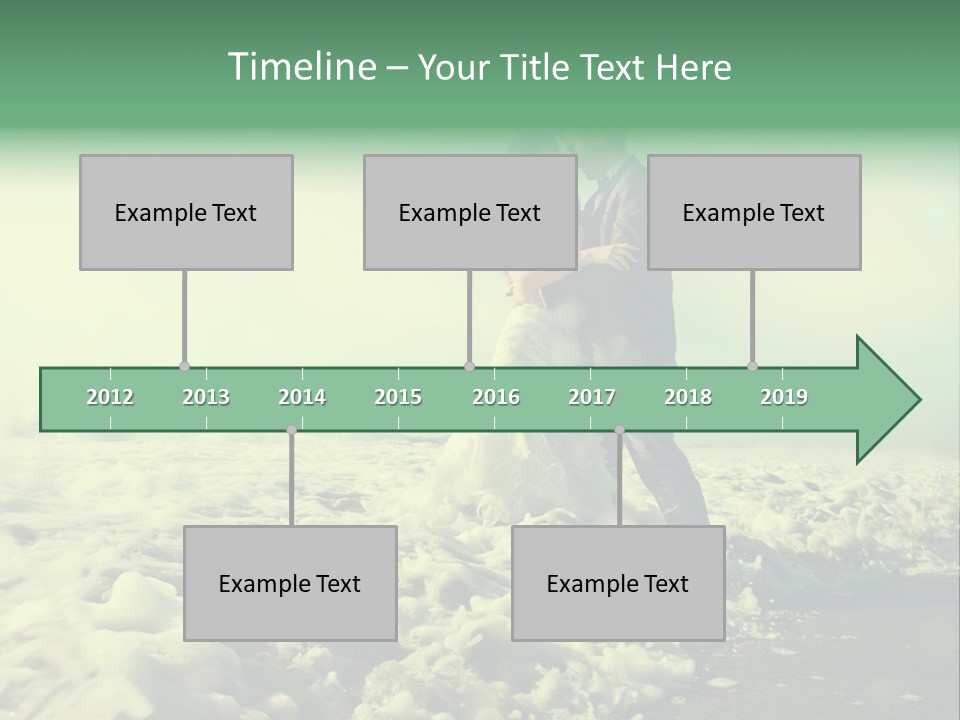Wedding Waves Lines Young PowerPoint Template