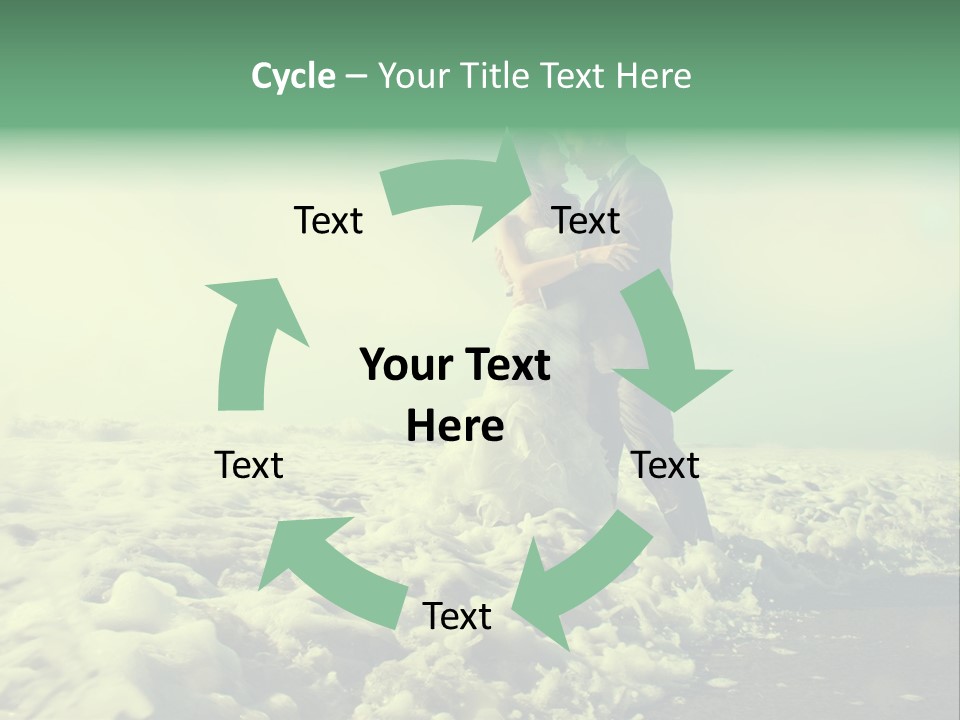 Wedding Waves Lines Young PowerPoint Template