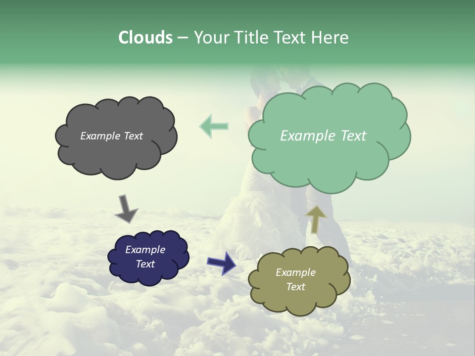 Wedding Waves Lines Young PowerPoint Template