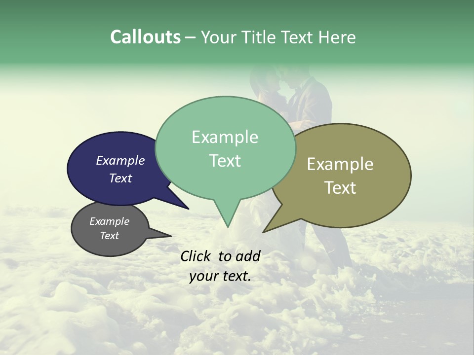 Wedding Waves Lines Young PowerPoint Template