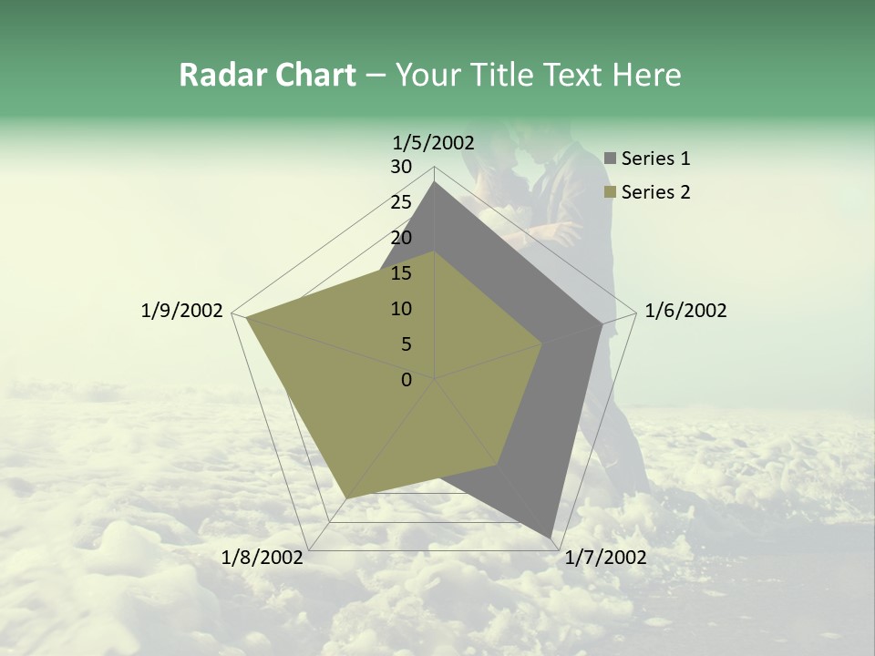 Wedding Waves Lines Young PowerPoint Template