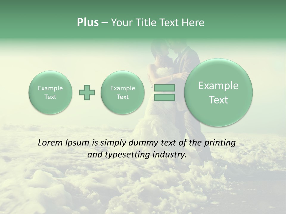 Wedding Waves Lines Young PowerPoint Template