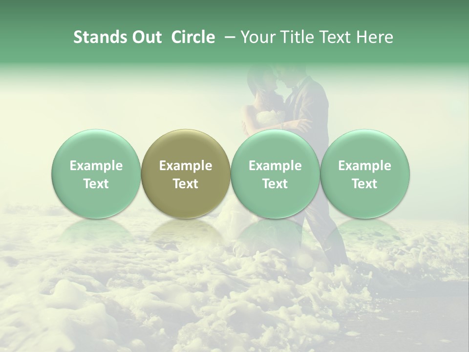 Wedding Waves Lines Young PowerPoint Template