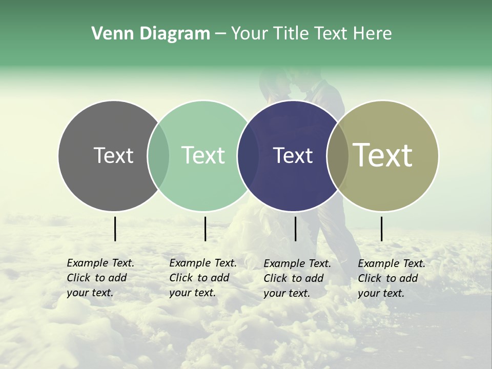 Wedding Waves Lines Young PowerPoint Template