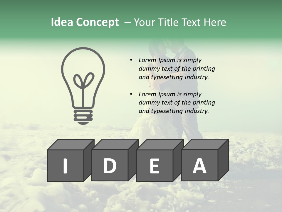 Wedding Waves Lines Young PowerPoint Template