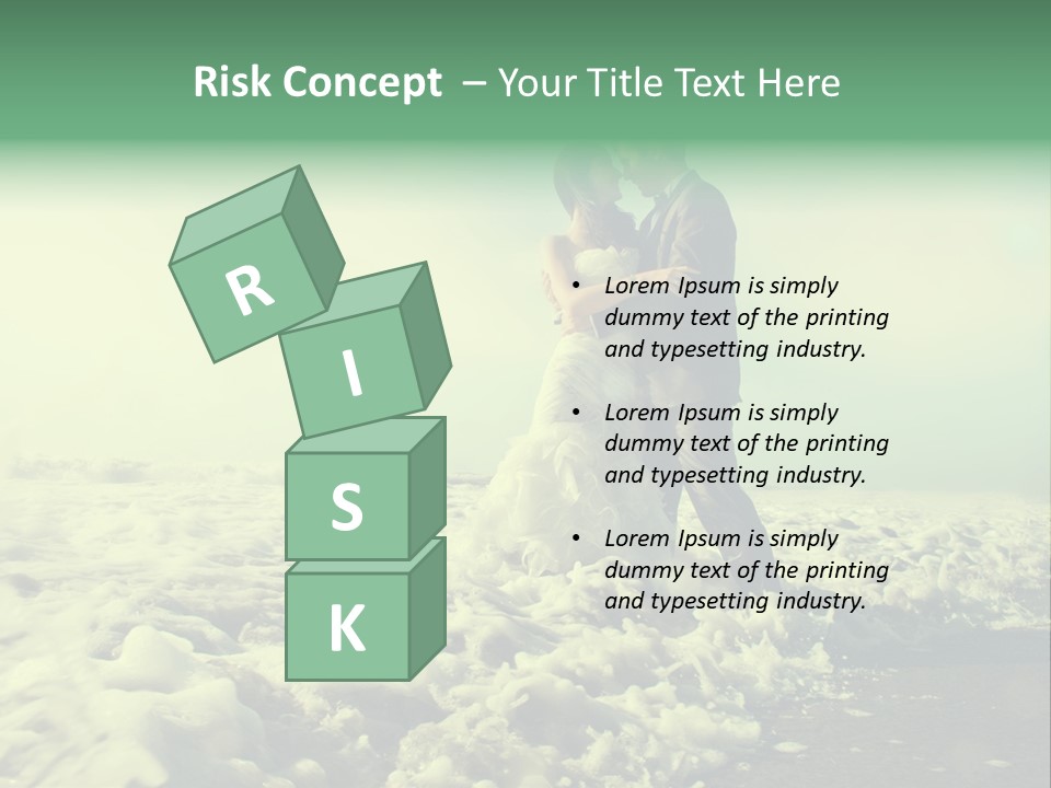 Wedding Waves Lines Young PowerPoint Template