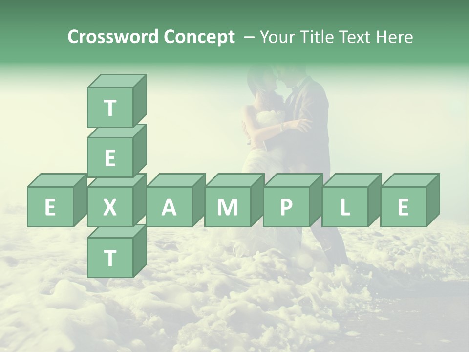 Wedding Waves Lines Young PowerPoint Template