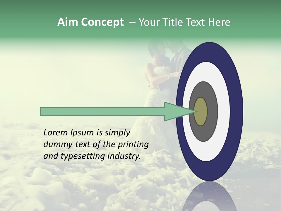 Wedding Waves Lines Young PowerPoint Template