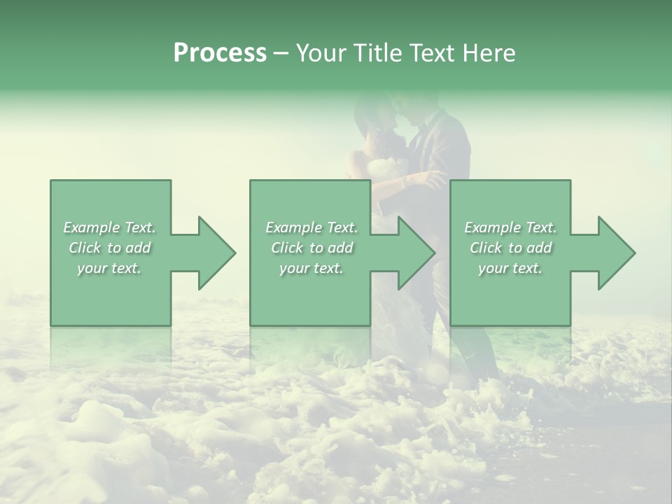 Wedding Waves Lines Young PowerPoint Template