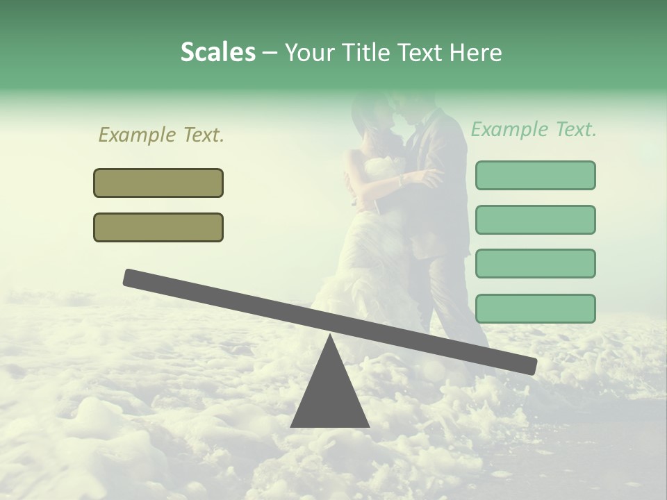 Wedding Waves Lines Young PowerPoint Template