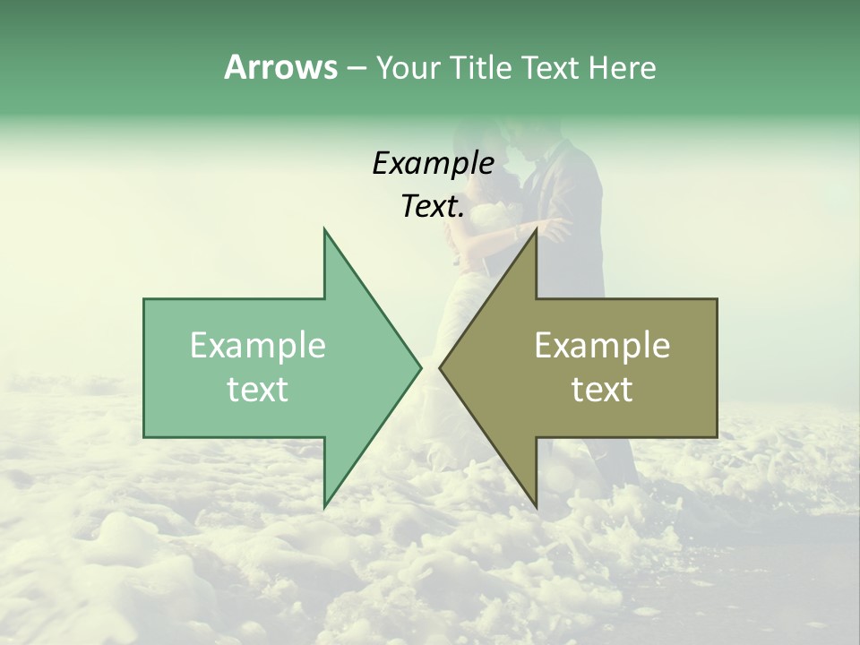 Wedding Waves Lines Young PowerPoint Template