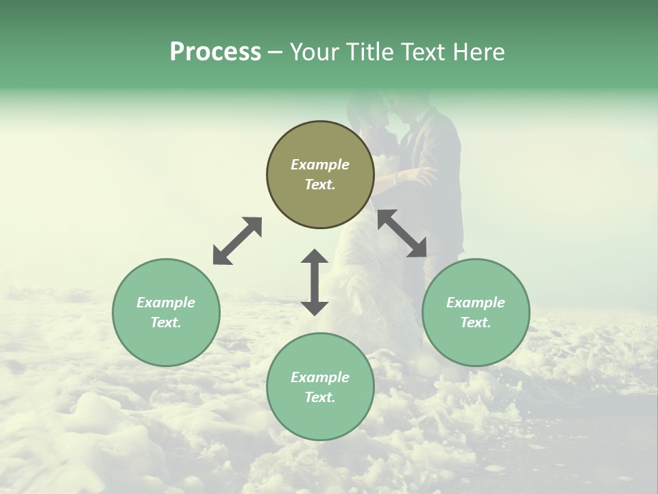 Wedding Waves Lines Young PowerPoint Template