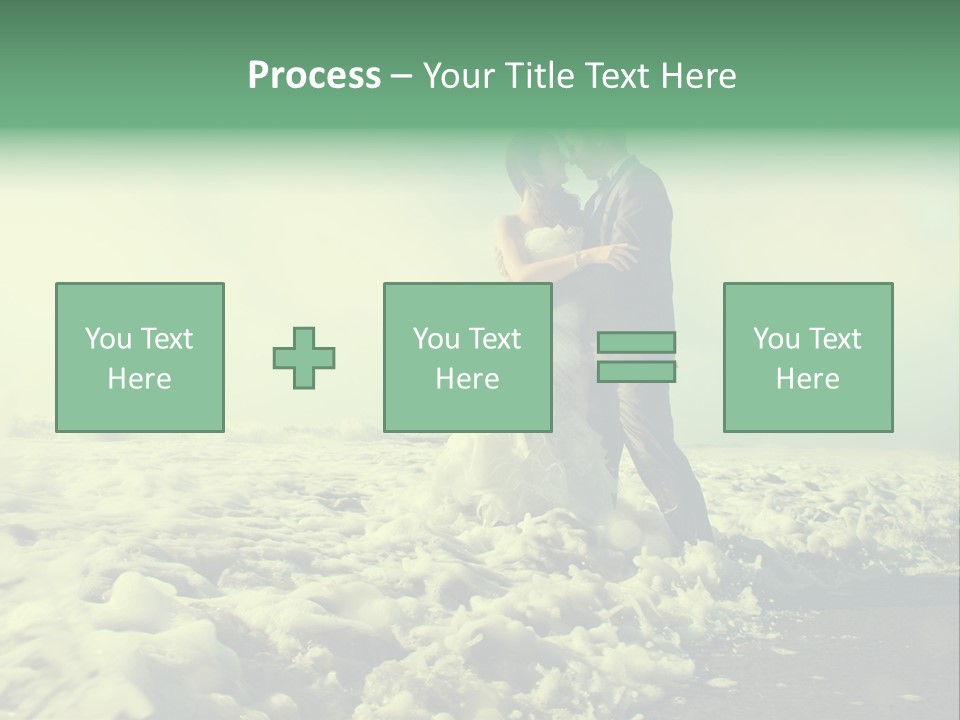 Wedding Waves Lines Young PowerPoint Template