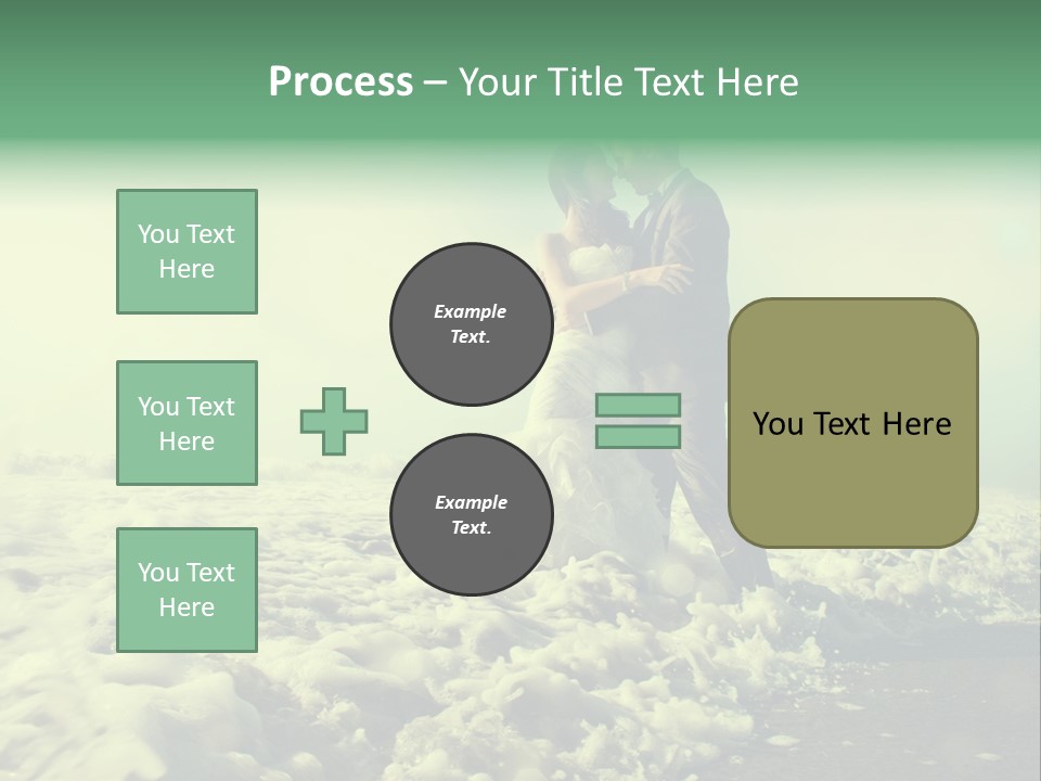 Wedding Waves Lines Young PowerPoint Template