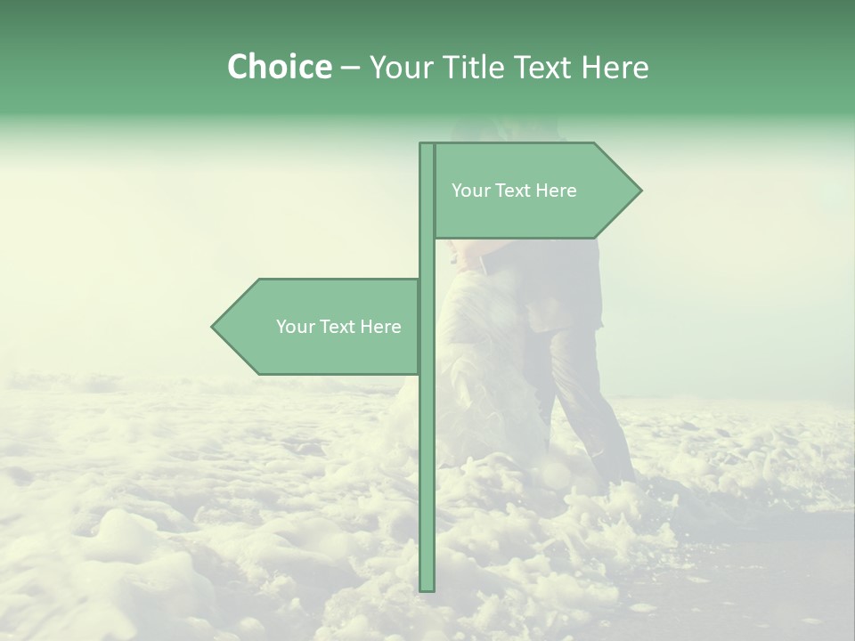 Wedding Waves Lines Young PowerPoint Template