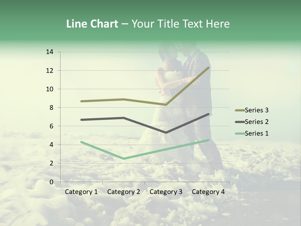 Wedding Waves Lines Young PowerPoint Template