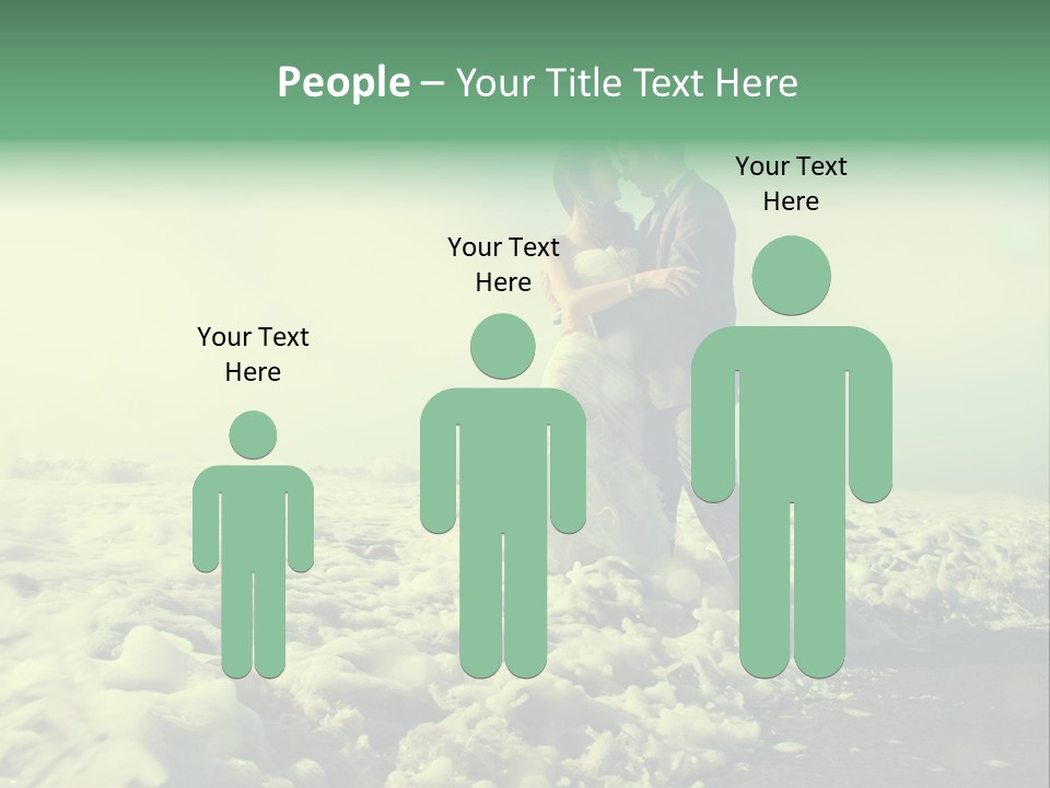 Wedding Waves Lines Young PowerPoint Template