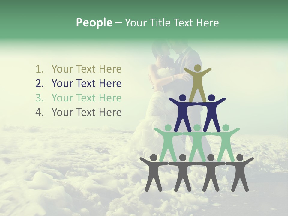 Wedding Waves Lines Young PowerPoint Template