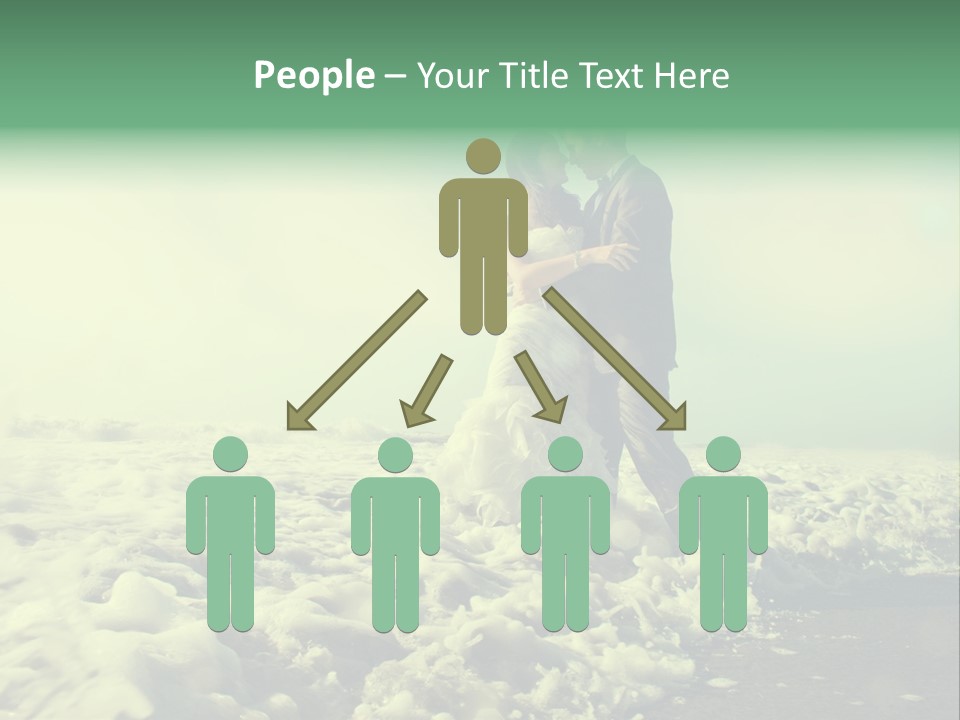 Wedding Waves Lines Young PowerPoint Template