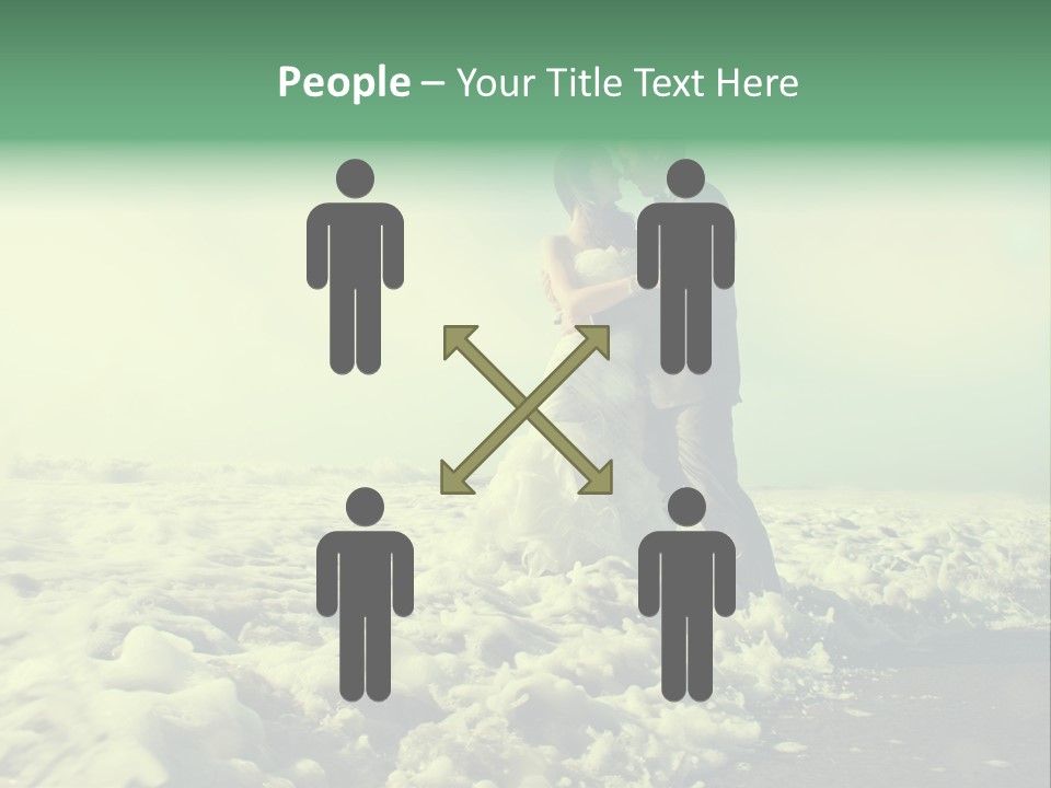 Wedding Waves Lines Young PowerPoint Template