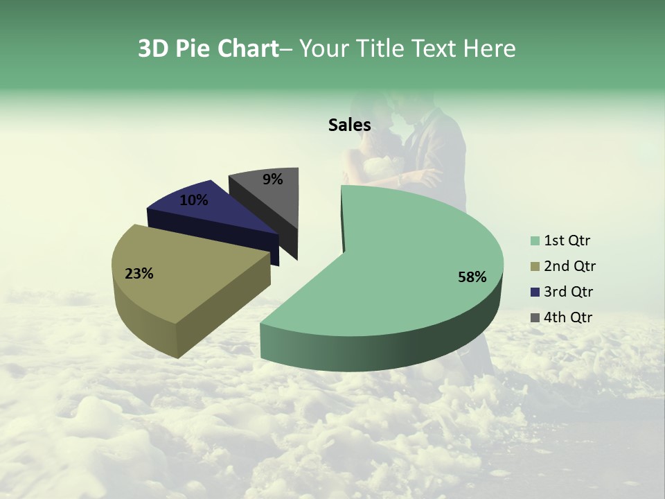 Wedding Waves Lines Young PowerPoint Template