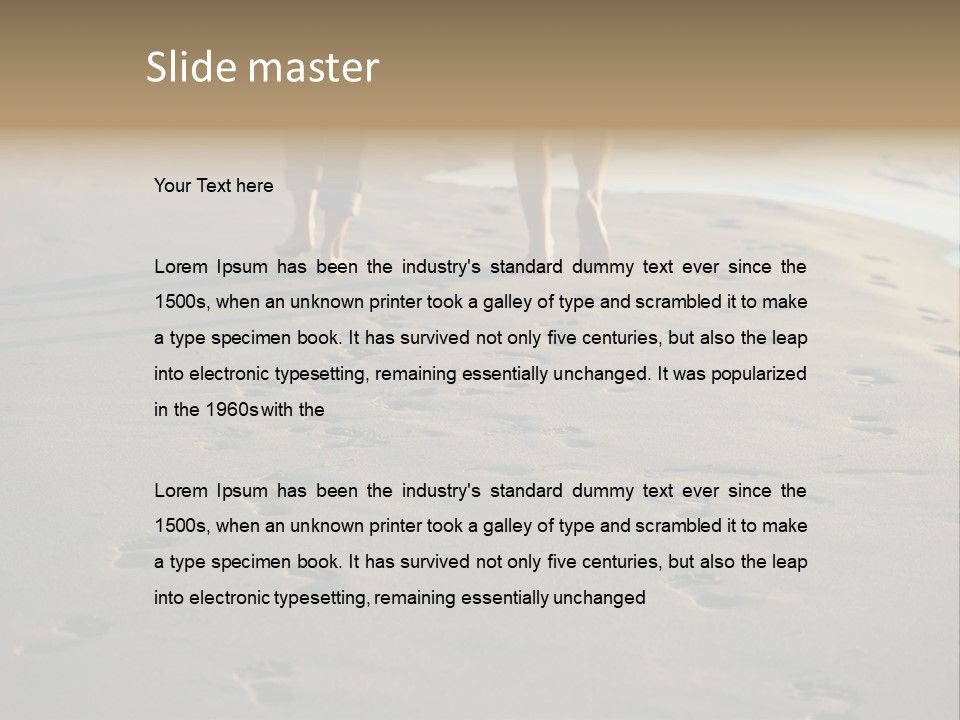 Romantic Follow Husband PowerPoint Template