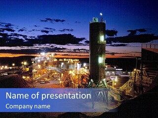 Processing Ore Precious PowerPoint Template