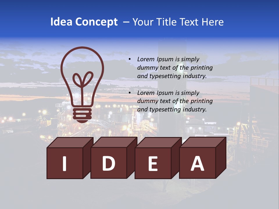 Processing Ore Precious PowerPoint Template