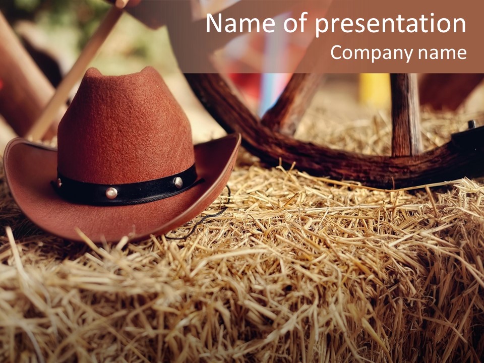 White Western Traditional PowerPoint Template