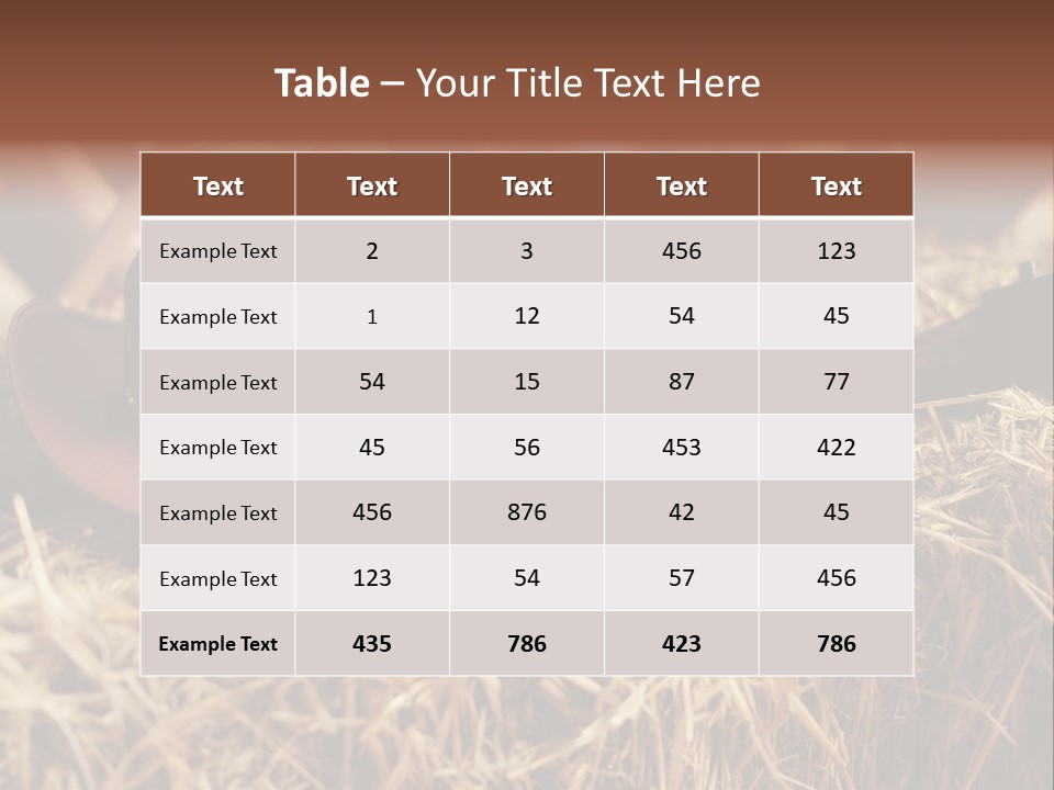White Western Traditional PowerPoint Template
