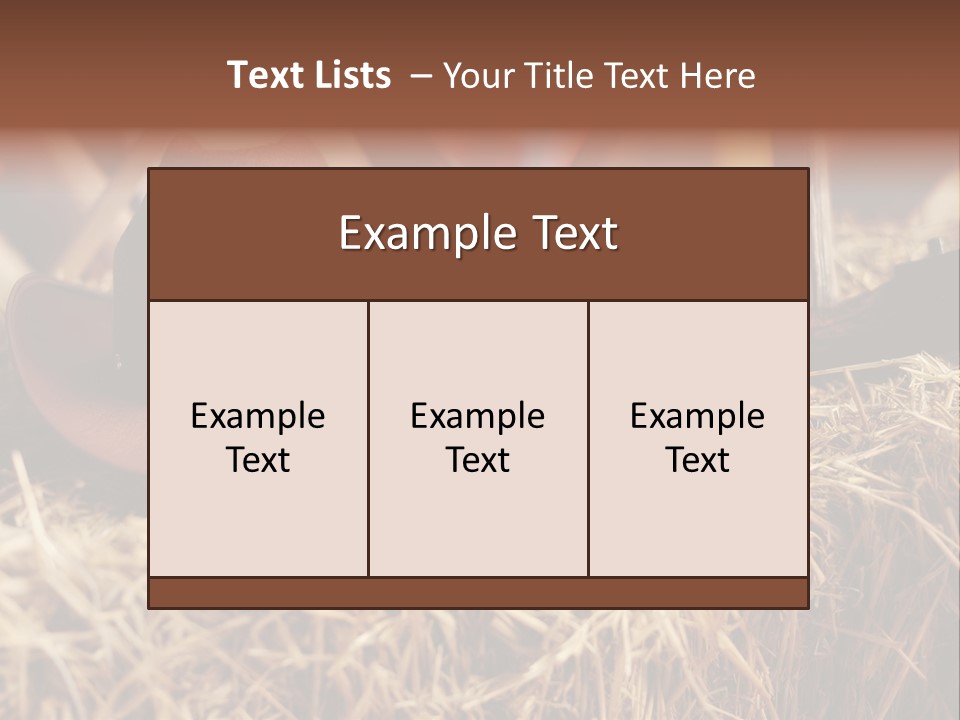 White Western Traditional PowerPoint Template