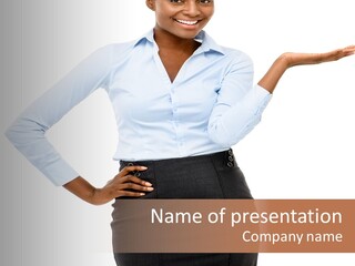 Empty Person Portrait PowerPoint Template